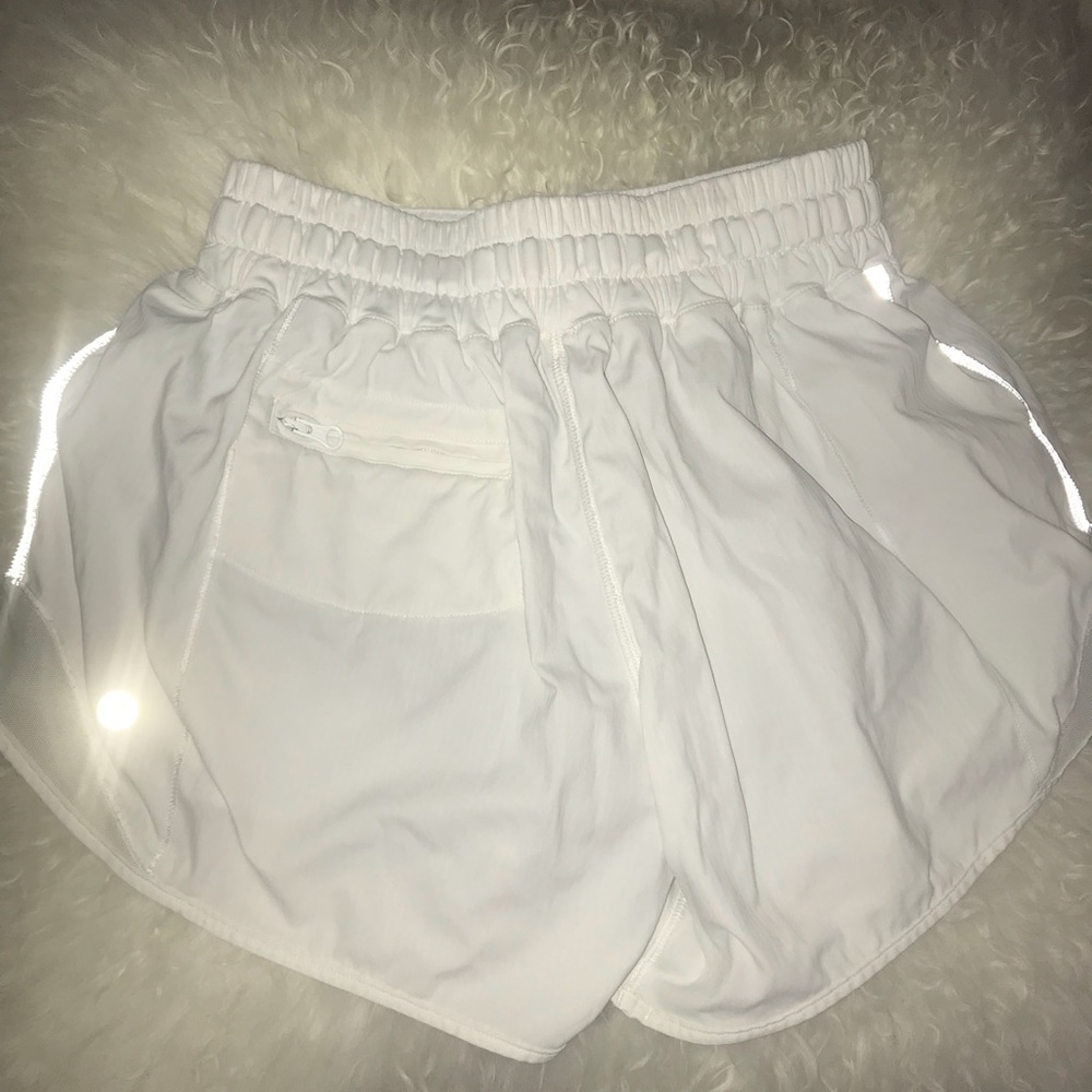 White Lululemon Hotty Hot Short